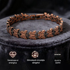 🦋✨ Brățară magnetică ajustabilă din cupru cu fluture. Elegantă și confortabilă, potrivită pentru orice ocazie. 💖