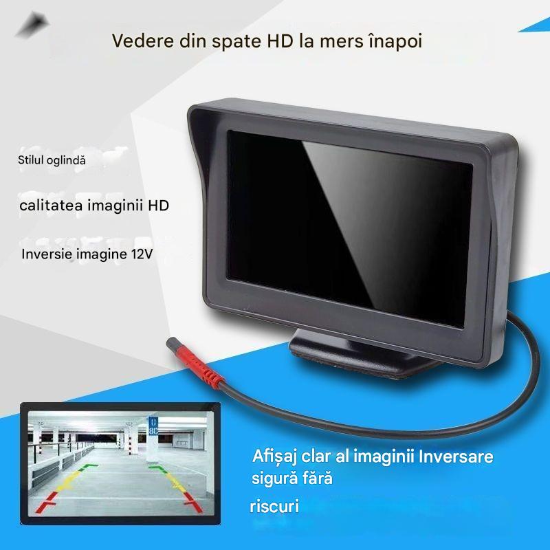 🔥Monitor universal de înaltă rezoluție pentru vedere spate pentru mașini, 4,3/7 inch Monitor universal de înaltă rezoluție pentru vedere spate pentru mașini, 12 V.