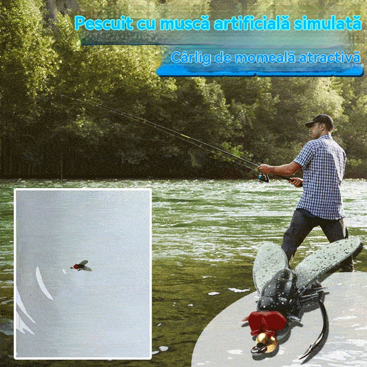 🎣【20 bucăți】🐛 Momeală artificială imitație de muscă pentru pescuit🎣