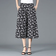 ❤️【M-5XL】2026 Noi pantaloni largi imprimați cu talie înaltă【40-100KG】