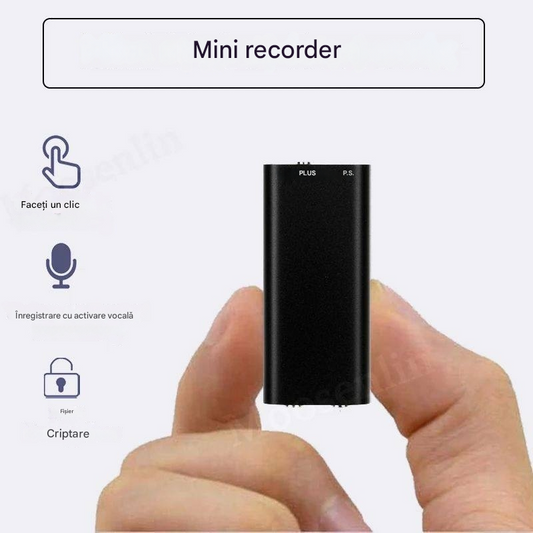 [8GB] Mini înregistrator vocal cu activare vocală inteligentă