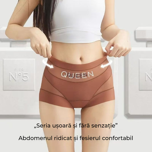 🔥🩲【50% REDUCERE】- Chiloți antibacterieni cu talie înaltă pentru controlul abdomenului