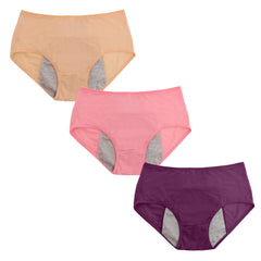 🔥🔥【30% REDUCERE】【6 perechi】Chiloți cu talie înaltă, impermeabili, îmbunătățiți – design cu bază lărgită, super absorbant, confortabil și delicat cu pielea, protecție sigură împotriva scurgerilor!