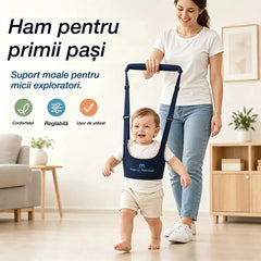 👶🍼Ham de mers pentru bebeluși | Lesă 2 în 1 pentru bebeluși, confortabilă, respirabilă și anti-cădere