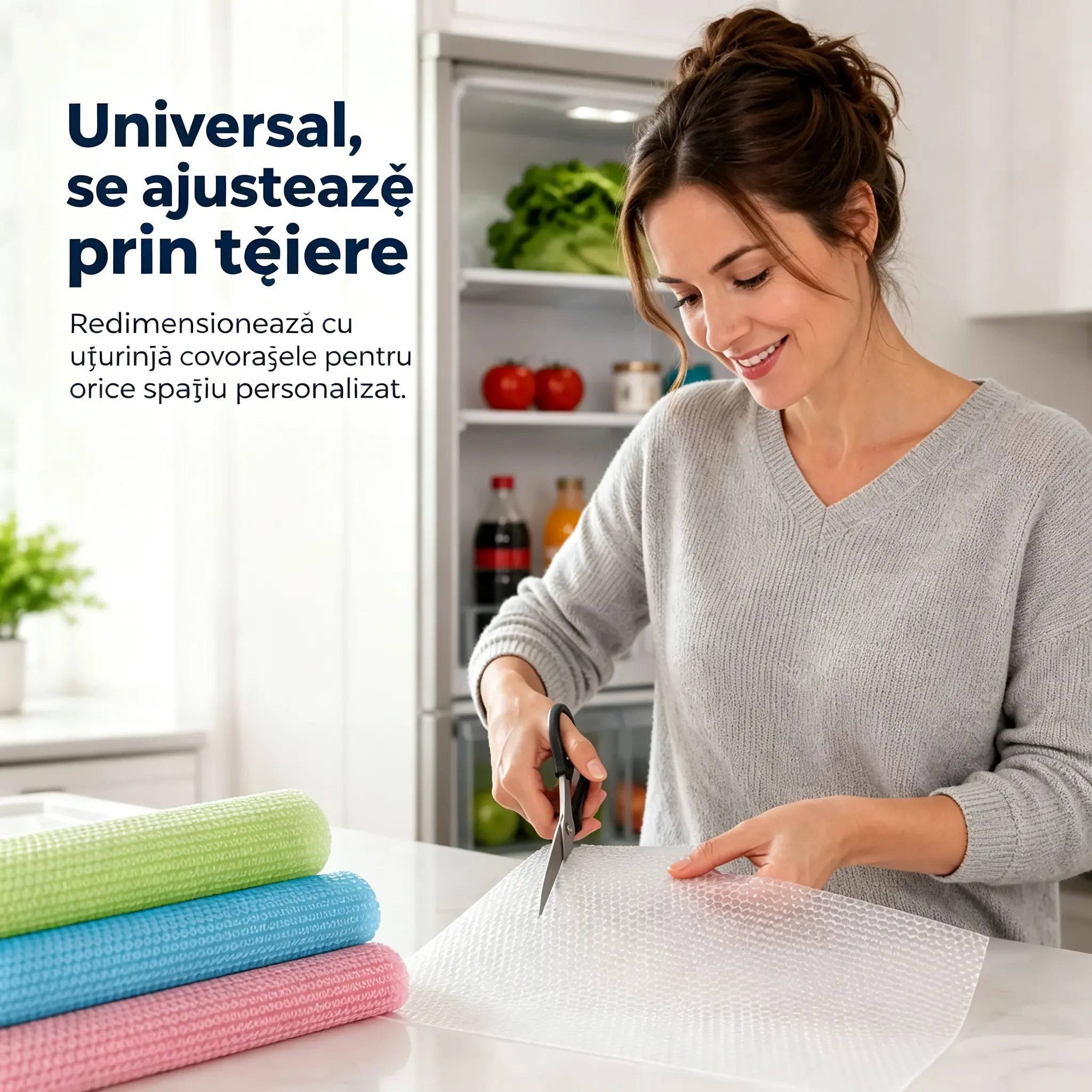 8 bucăți 119 lei - 🧊🛡️ Protecții impermeabile pentru rafturile frigiderului — Antiderapante, ușor de curățat și sigure pentru alimente — Mențin rafturile ordonate și proaspete ✨