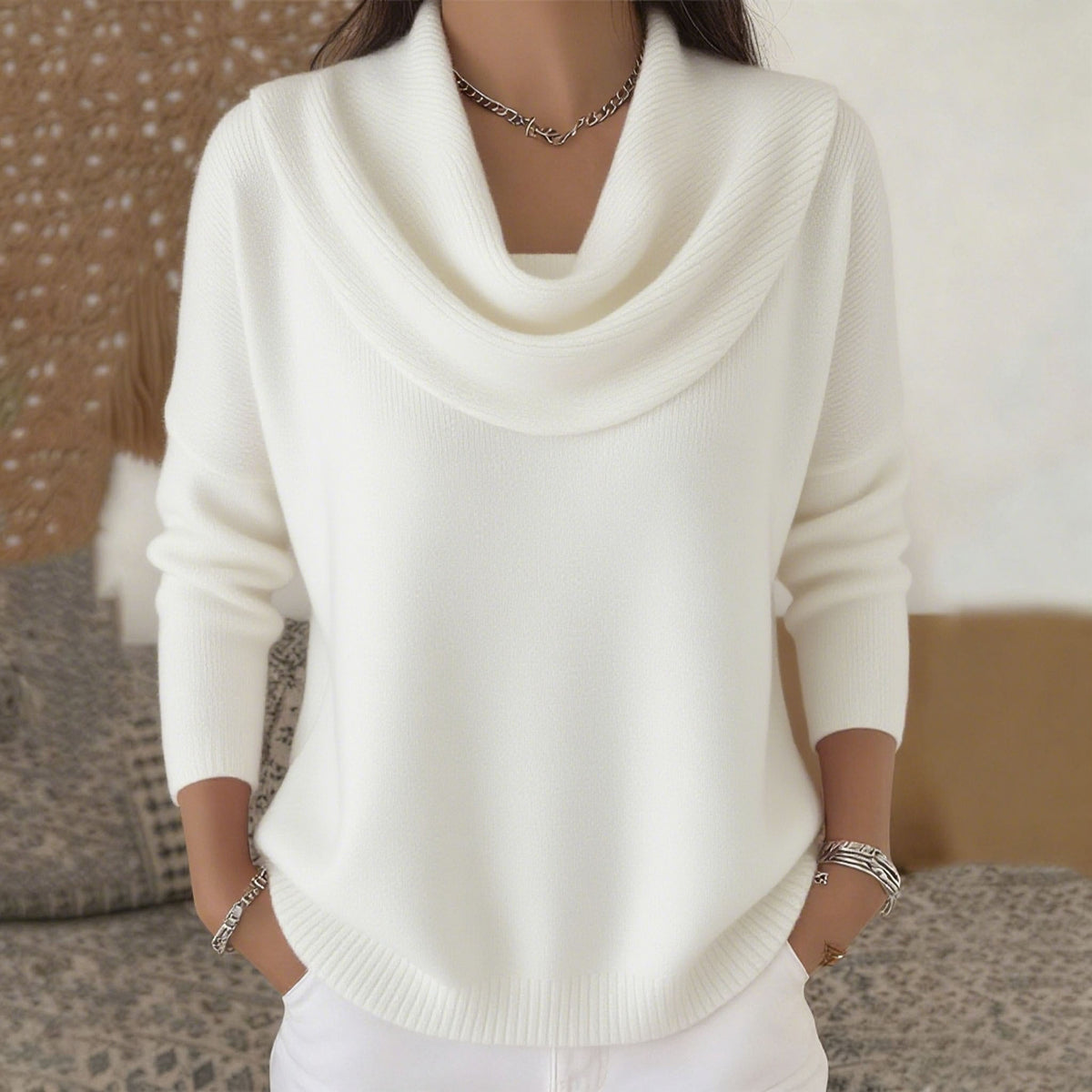 Reducere 50% 🔥🌷【S-3XL】⛄✨ Bluză nouă de toamnă-iarnă, monocromă, pentru femei
