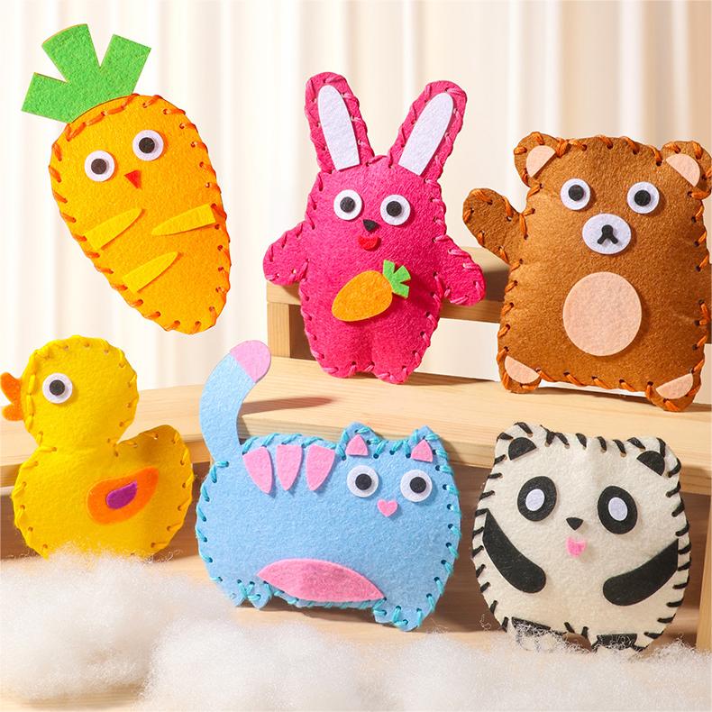 🧵😊 Kit de cusut DIY, lucrat manual, interesant pentru copii 😊