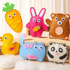🧵😊 Kit de cusut DIY, lucrat manual, interesant pentru copii 😊