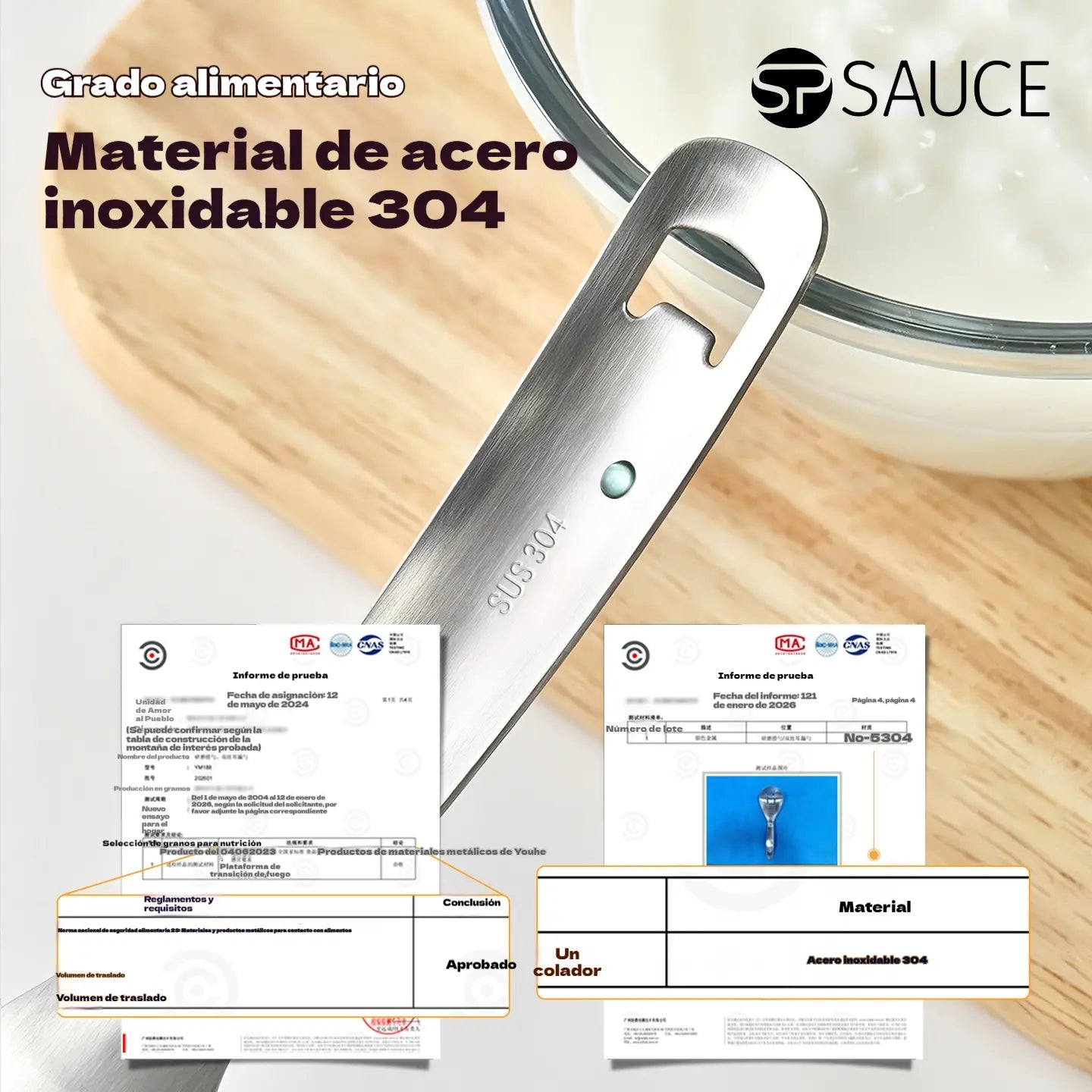 🔥50% reducere🔥🥄【Cumpărați 1 obțineți 1 gratuit】Lingură și strecurătoare multifuncționale din oțel inoxidabil 304