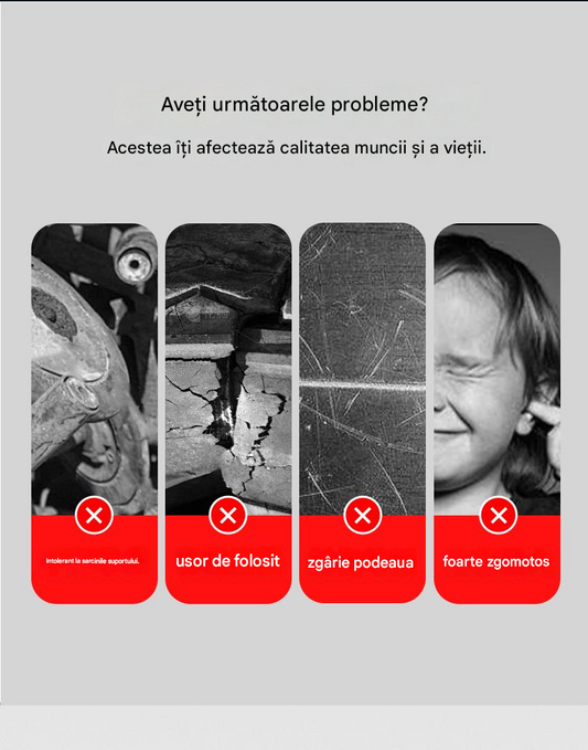 【4 roți + 16 șuruburi】🚪 Suport cu roată pentru ușă căzută – silențios, reglabil și ușor de instalat 🔧