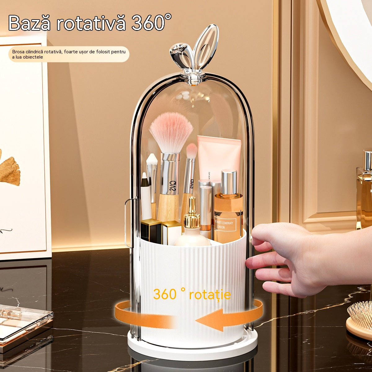 50% reducere! 🏡 Cutie impermeabilă pentru depozitarea cosmeticelor cu separatoare - cutie de depozitare multifuncțională 🚿