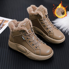 Pantofi retro rocking cu talpă groasă din piele de vacă în stil nou, pantofi casual versatili la modă