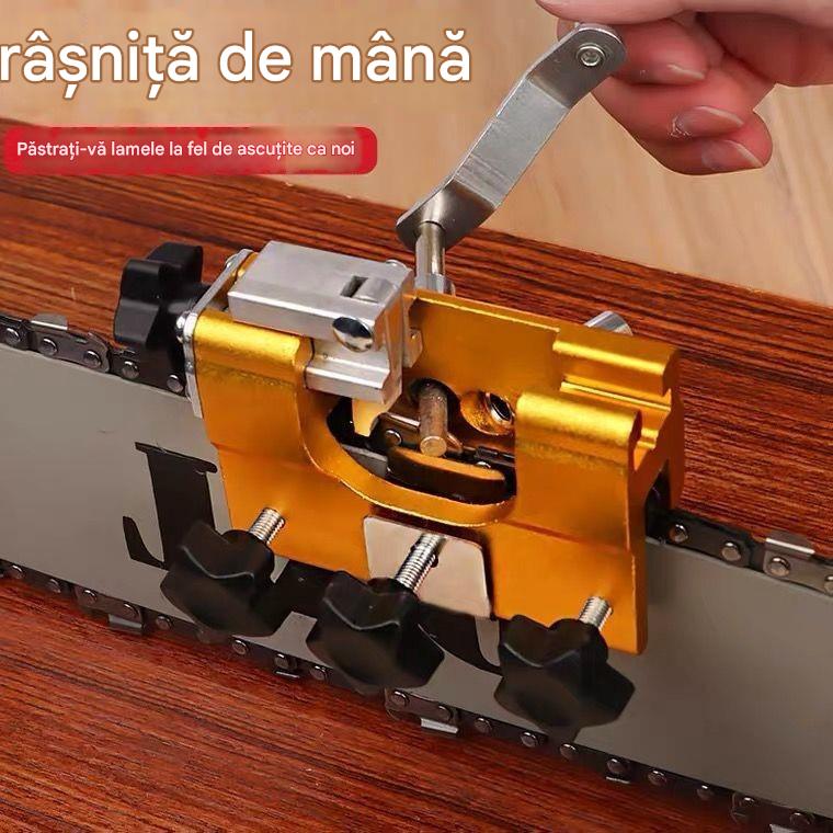 🧰Polizor special pentru lanț de ferăstrău cu lanț, polizor rotativ manual pentru lanț de ferăstrău cu lanț