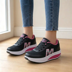 👟 Mers fără efort și confort maxim! Adidași ortopedici de damă cu talpă înaltă "Rocker" (Material respirabil cu plasă / Reduc oboseala / Mărimi 35-43)! ✨