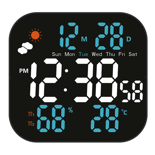 🕰️Vânzările au depășit 50.000 de unități! 🛏️Reducere limitată de 40%! Ceas digital cu dublă utilizare pentru acasă/birou: Trezire ușoară, spune adio alarmelor enervante! Luminozitate reglabilă, funcționare silențioasă noaptea. 🌙