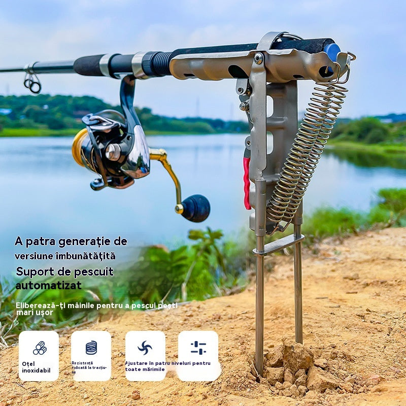 Dispozitiv telescopic automat pentru undiță, suport telescopic automat pentru undiță cu arc.