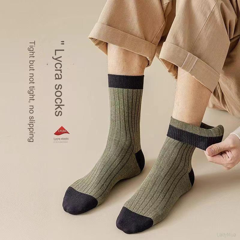 😍🧦【10 de perechi】Șosete deodorante din bumbac pentru bărbați noi , care absorb transpirația