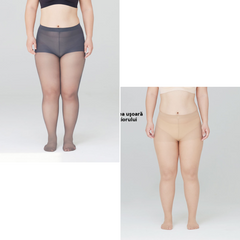 【40-150 kg】Ciorapi mari de vară pentru femei, cu elasticitate ridicată, fără cădere a picioarelor, mătase gri care înfrumusețează pielea
