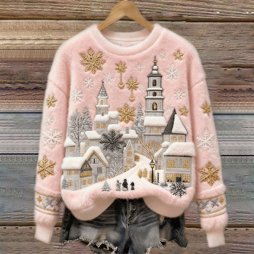 🔥 Bluză damă de Crăciun din flanel, decorată cu diverse modele elegante!