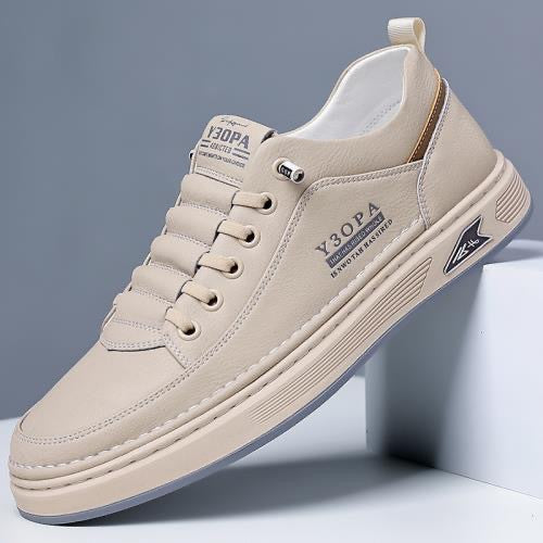 Pantofi sport bărbătești din piele naturală, respirabili, cu plată, de afaceri