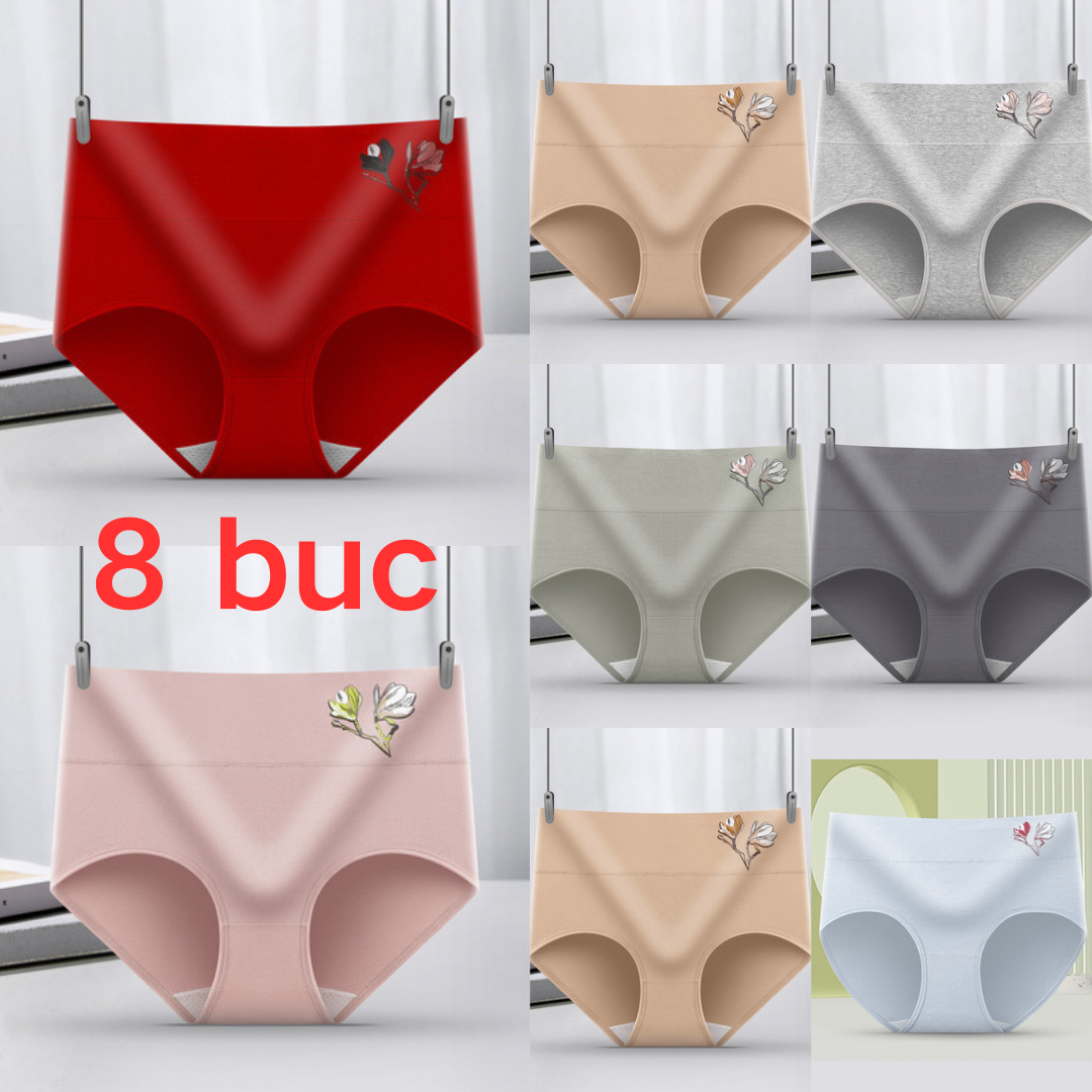 🩲🔥50% reducere🏆 [8 buc]🌟Chiloți din bumbac fără cusături, antibacterieni【40-85 kg】