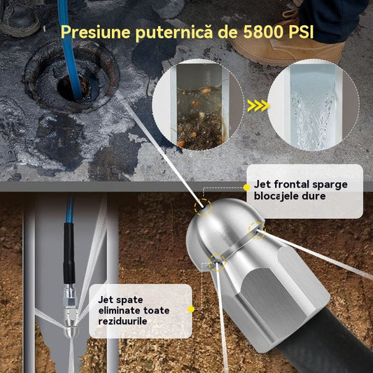 🔗 Instrument de curățare a gunoiului care poate fi conectat la o mașină de spălare auto 🚰 Dispozitiv de curățare a gunoiului pentru baie/bucătărie 🧹 Jet de apă de înaltă presiune, eliberare rapidă, rezistent la presiune înaltă, etanș