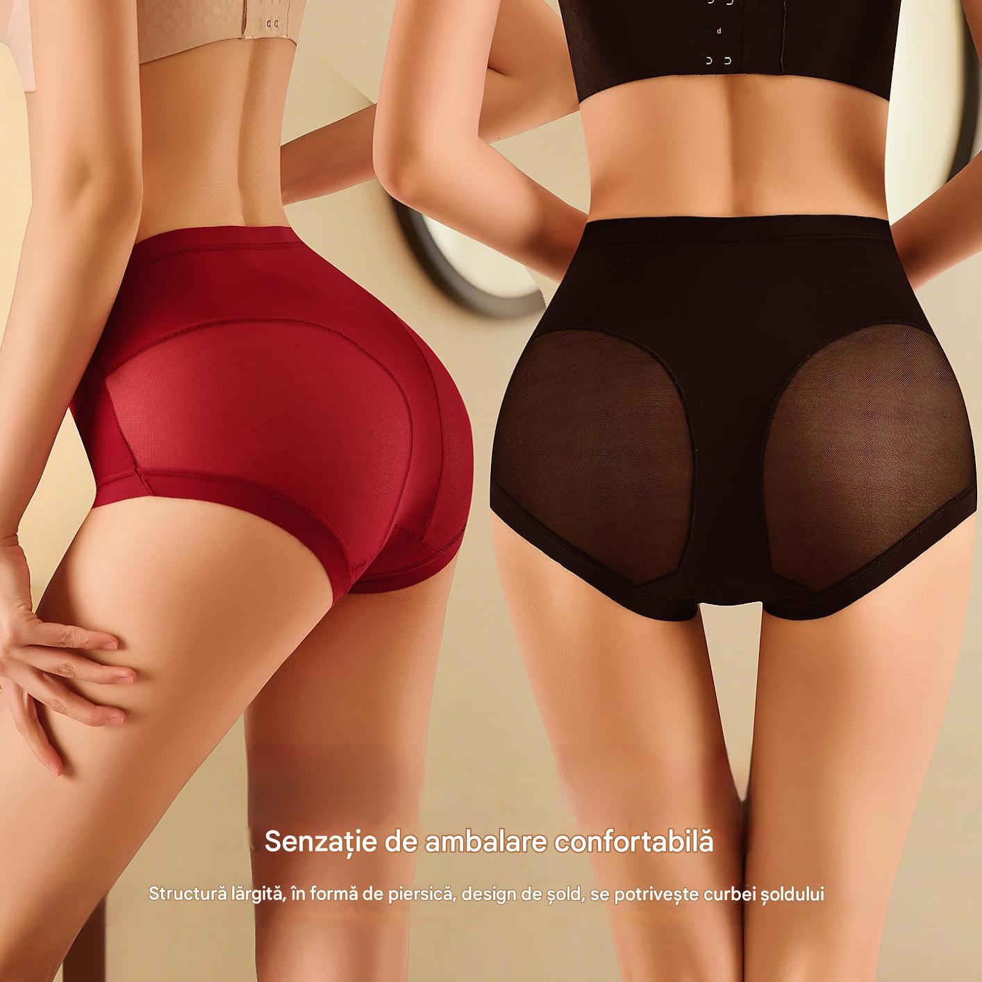 🍑 Lenjerie modelatoare cu talie înaltă – Ridică și aplatizează abdomenul în câteva secunde! ✨