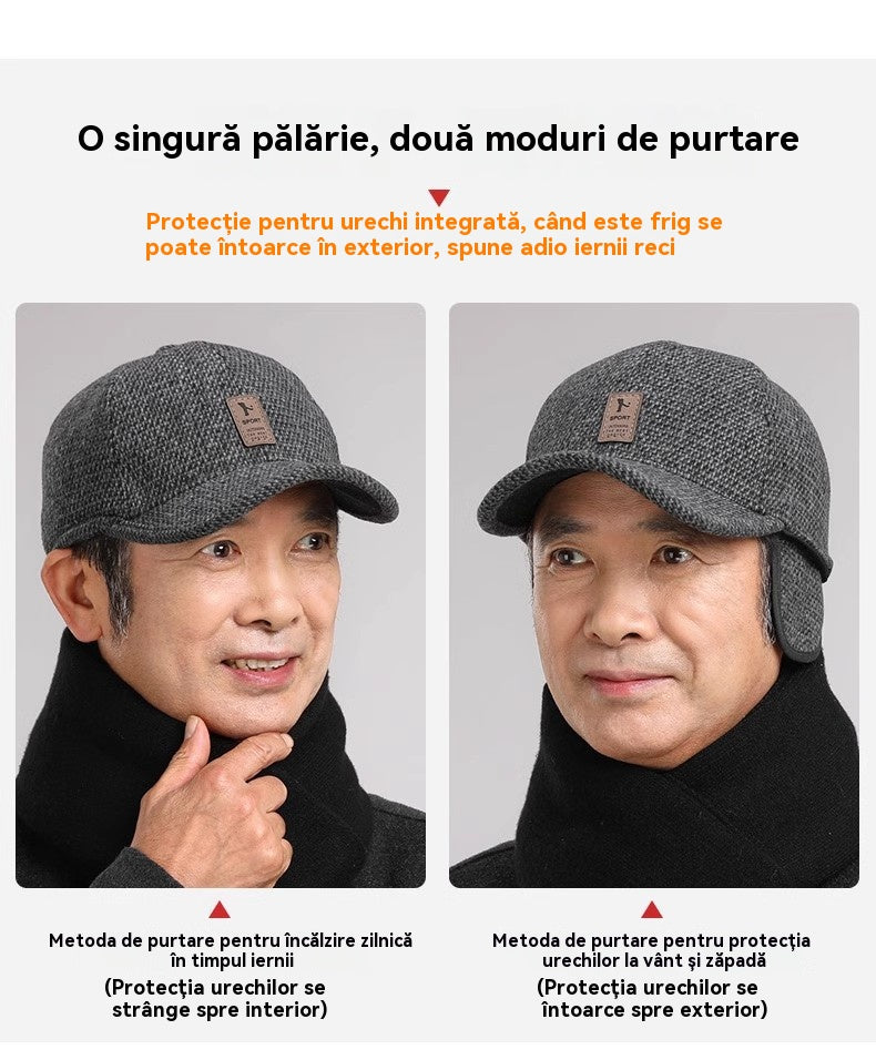 🔥Șapcă de baseball caldă pentru bărbați, șapcă cu protecție pentru urechi