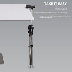 ✨Baston de mers pliabil 2 în 1 cu scaun, baston anti-cădere, pliabil și portabil✅ Bărț de trekking telescopic