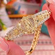 Brățară Fecioara Maria pentru femei, placată cu aur de 14K, hipoalergenică, nu se decolorează, bijuterie modernă și elegantă