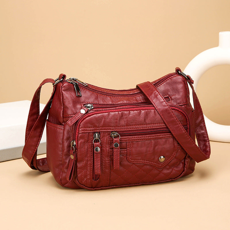 🔥【Reducere 50%】Geantă nouă de umăr/crossbody din piele moale, capacitate mare, 2026