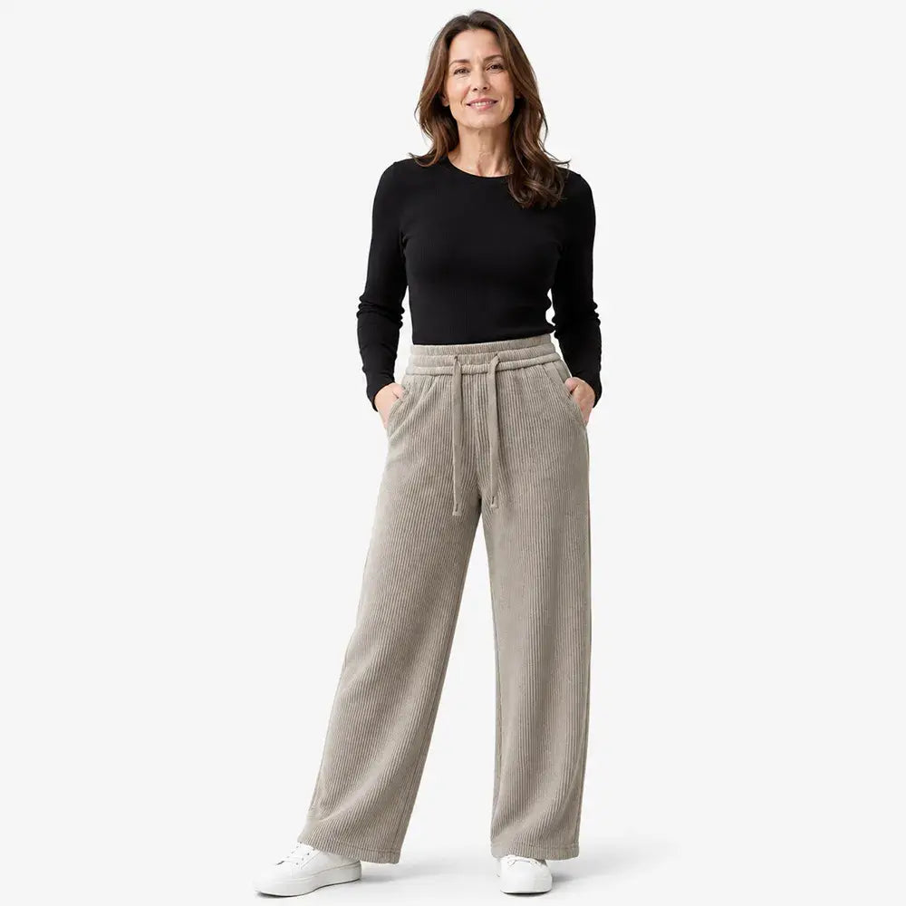 👖 Pantaloni Lejer din Raiat cu Croială Dreaptă | Efect de Subțiere și Confort ✨