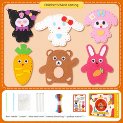 🧵😊 Kit de cusut DIY, lucrat manual, interesant pentru copii 😊