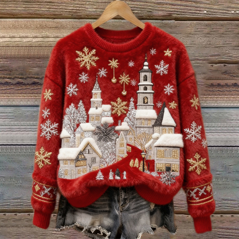 🔥 Bluză damă de Crăciun din flanel, decorată cu diverse modele elegante!
