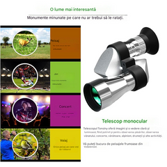 【🔭】Mini-telescop monocular pentru telefoane mobile – Telescop monocular portabil pentru călătorii și observare