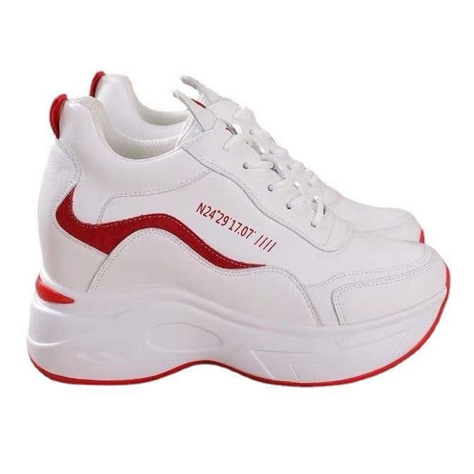 Talpa groasa din piele noua, inalta pantofi sport casual