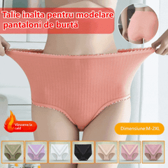 【🔥8 bucată】Lenjerie de damă de mărime mare, impermeabilă, antibacteriană, cu talie înaltă