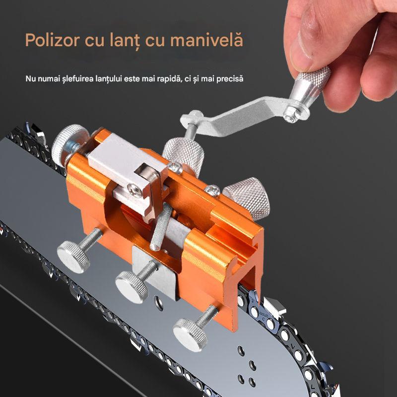 🧰Polizor special pentru lanț de ferăstrău cu lanț, polizor rotativ manual pentru lanț de ferăstrău cu lanț