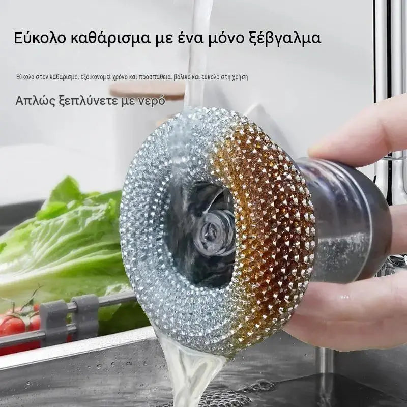 🧽Perie de frecat cu dozator, OFERTĂ LIMITATĂ! 💪 Ideală pentru oale, tigăi și vase. Curățare rapidă și ușoară, fără efort! 🍳