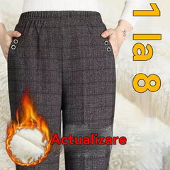 ✅👖【XL-5XL】Pantaloni mărime mare pentru femei de vârstă mijlocie și în vârstă, pantaloni drepți, lejeri, casual, slim【45-87.5kg】