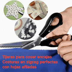 🔥✂️ Foarfece dentare pentru materiale textile, disponibile în 5 dimensiuni.