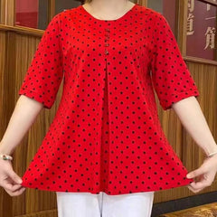 💞[L-5XL] 2026 Camasa noua cu imprimeu cu buline de toamna