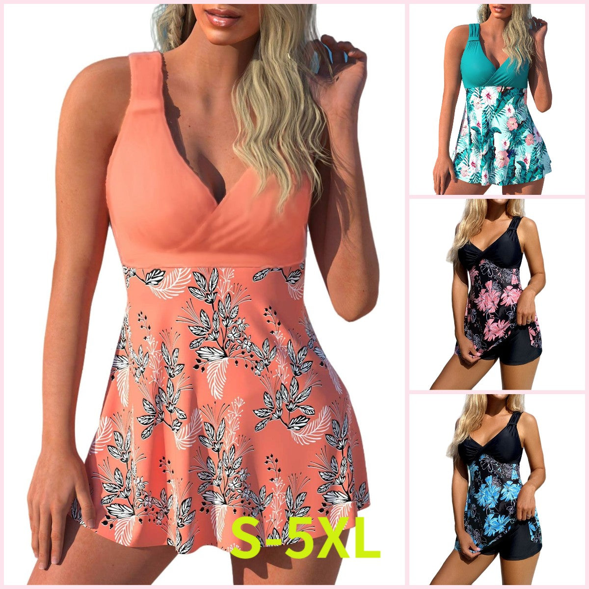 🏖️🌴【S-5XL】Set de costume de baie imprimate pentru vacanță la plajă 2026