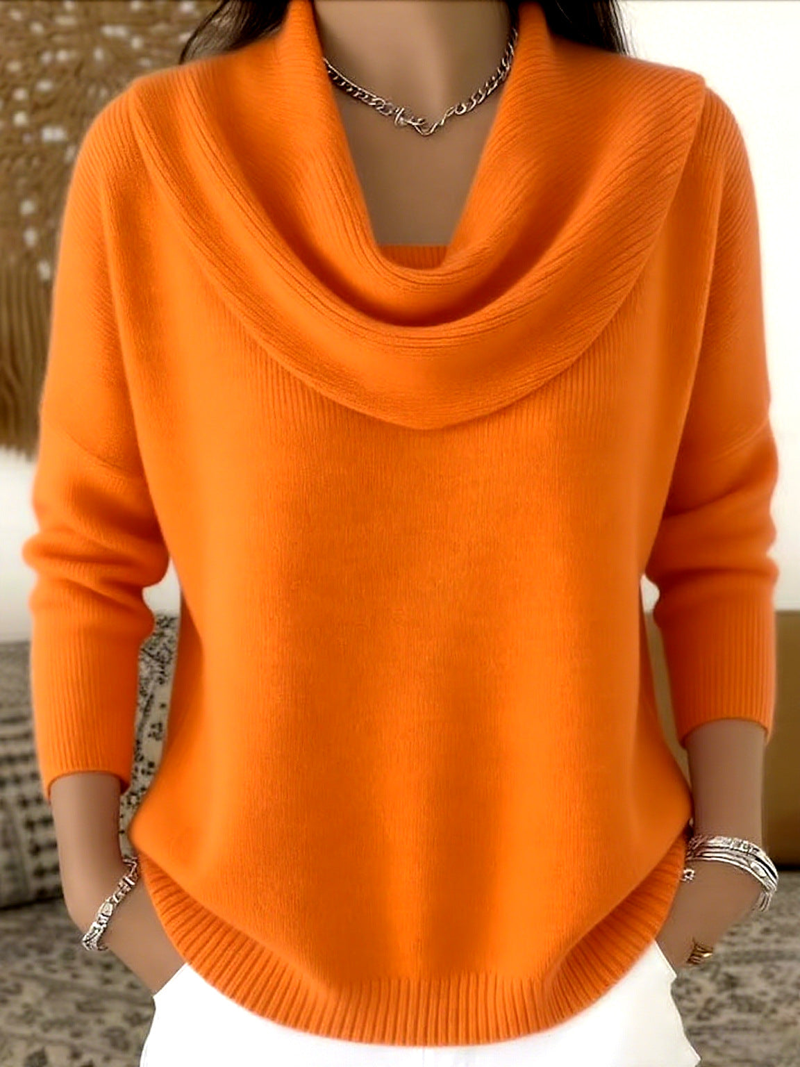 Reducere 50% 🔥🌷【S-3XL】⛄✨ Bluză nouă de toamnă-iarnă, monocromă, pentru femei