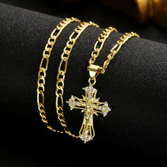 🔥💖Vânzări excelente - Reducere de 50%! ✝️✨Colier cu Crucea lui Isus—Această cruce este un simbol al lui Isus Hristos.
