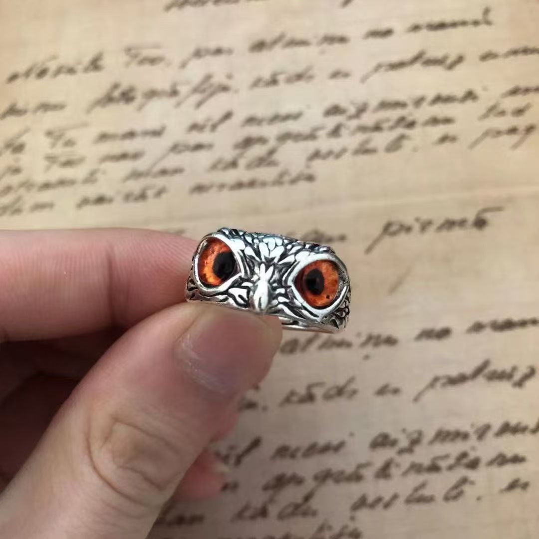 【Cumpărați 1 obțineți 1 gratuit】💍Inel bufniță placat cu argint rafinat🦉