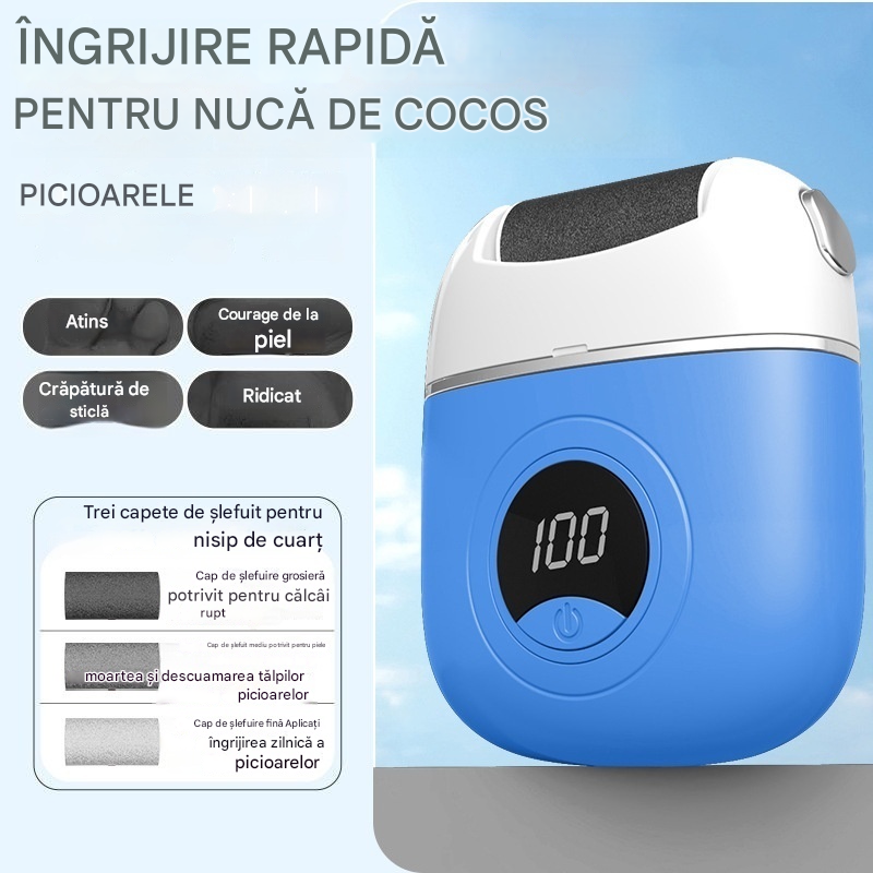 🦶🛁✨🔥Cumpără unul și primești două gratis🔥Noi role electrice pentru picioare, elimină pielea moartă de pe călcâie, role electrice pentru picioare, potrivite pentru îngrijirea picioarelor.