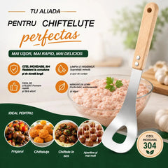 🍖 【2 bucăți】Formă pentru chiftele din oțel inoxidabil 304 – Ideală pentru prepararea chiftelelor din carne și pește, perfectă pentru gătitul acasă 🥄