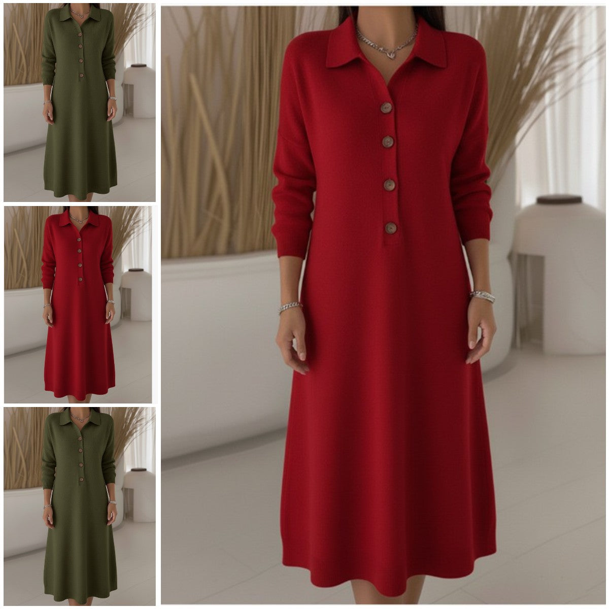 Rochie tricotată nouă pentru toamnă/iarnă.