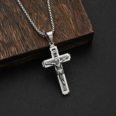 ✨【Ofertă limitată în timp】✝️Colier cu crucea lui Isus---✝️Această cruce este un simbol al lui Isus Hristos.